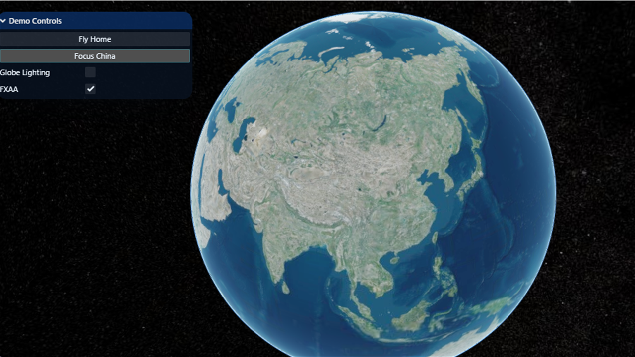 Cesium 地球初始化示例
